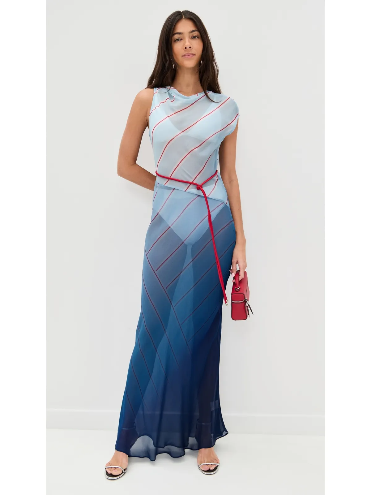 ROAME Capri Maxi Dress Stripes of the Seas - 画像5