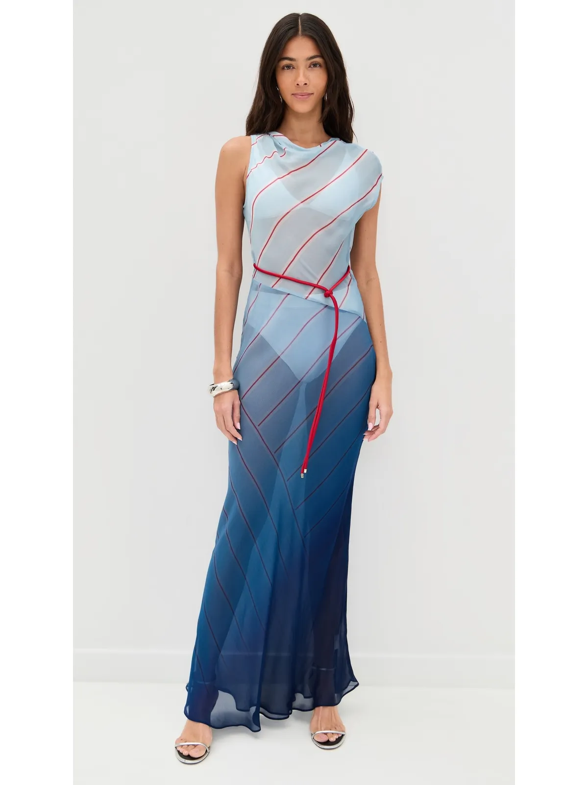 ROAME Capri Maxi Dress Stripes of the Seas - 画像2