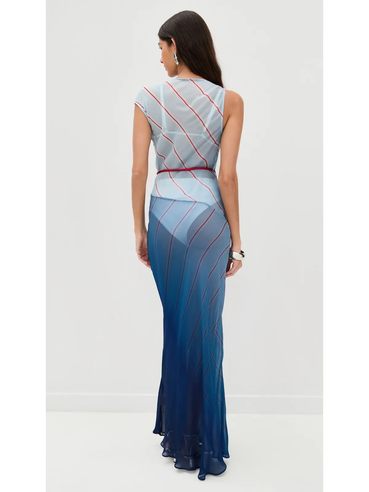 ROAME Capri Maxi Dress Stripes of the Seas - 画像3