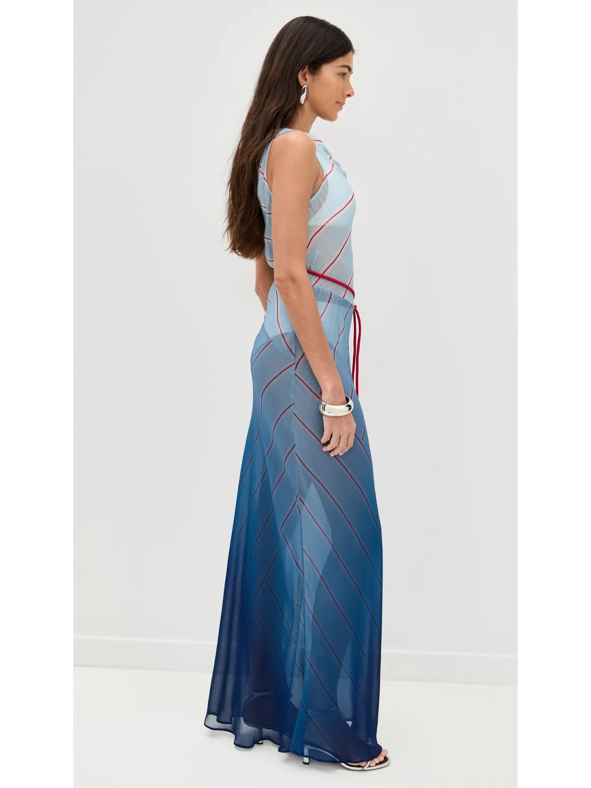 ROAME Capri Maxi Dress Stripes of the Seas - 画像4