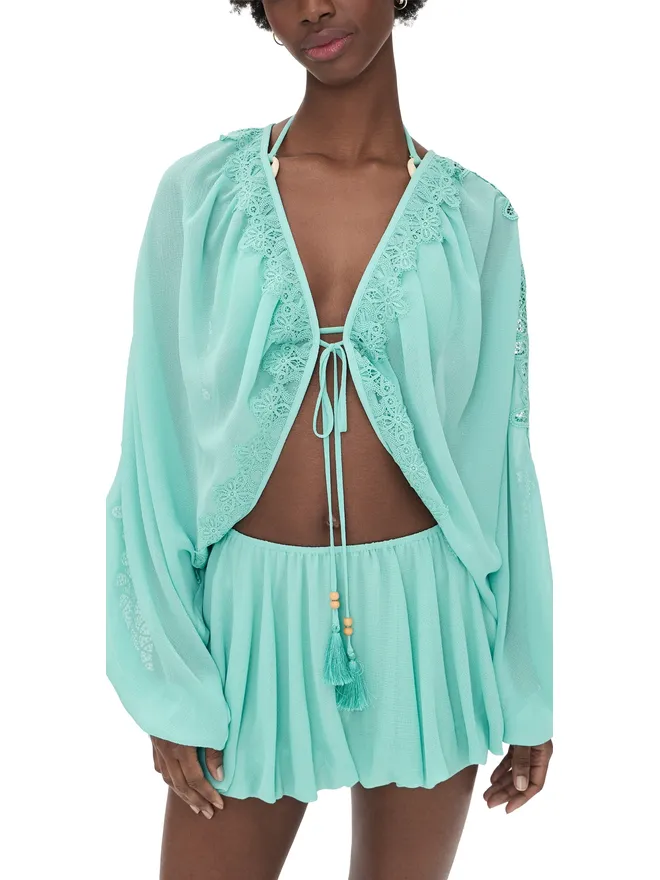 Ramy Brook Ramy Brook アンジー カバーアップトップ シーグラスの商品画像