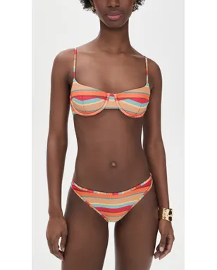 Ramy Brook ストライプ Isla ビキニボトム - サムネイル4