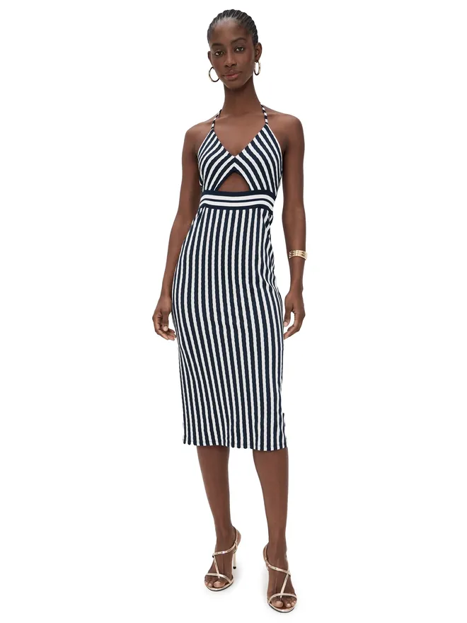 Ramy Brook Ramy Brook Stevie Dress ネイビー・ストライプの商品画像