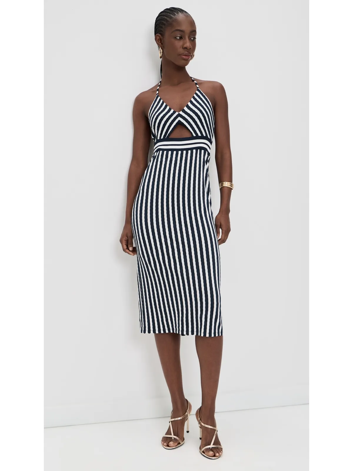 Ramy Brook Stevie Dress ネイビー・ストライプ - 画像2