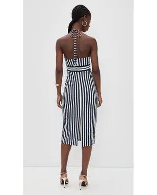 Ramy Brook Stevie Dress ネイビー・ストライプ - サムネイル3