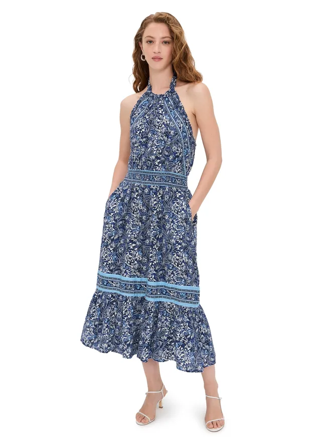 Ramy Brook Ramy Brook Printed Delia Dress Navy Floralの商品画像