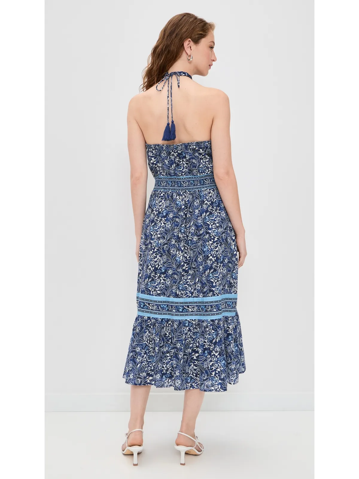 Ramy Brook Printed Delia Dress Navy Floral - 画像3