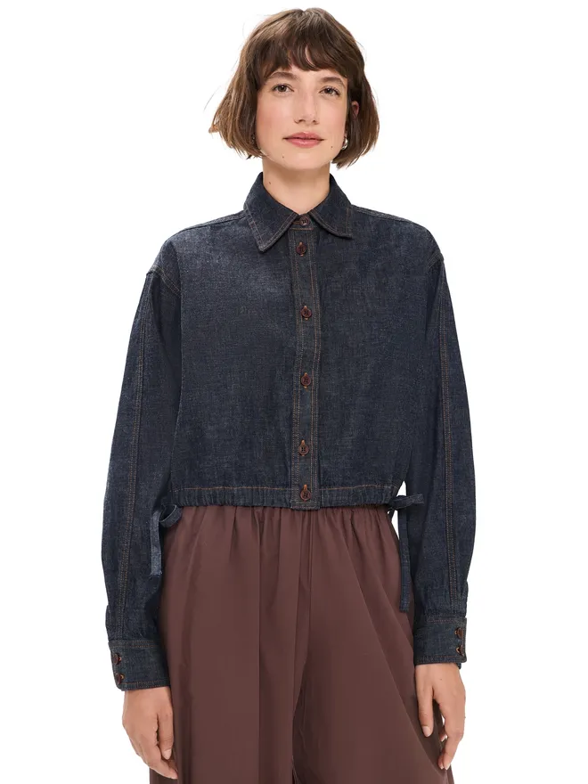 Rachel Comey Rachel Comey デニムベーストップ インディゴの商品画像