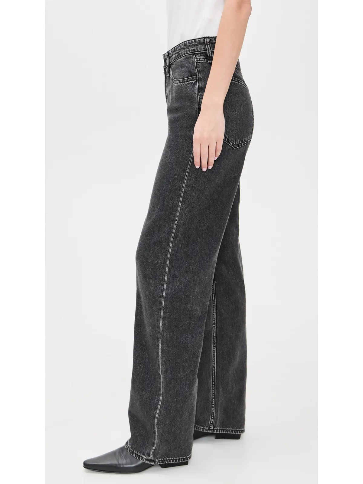 rag & bone フェザーウェイト ローガン ワイド ジーンズ アングリック - 画像4