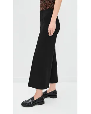 rag & bone イリナ ワイドレッグ キュロットパンツ ブラック - サムネイル4