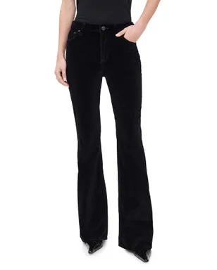rag & bone Dahlia Velvet フルフレアパンツ ブラックベルベット 25 - サムネイル1