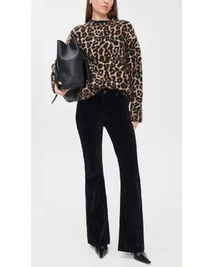 rag & bone Dahlia Velvet フルフレアパンツ ブラックベルベット 25 - サムネイル5