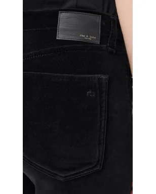 rag & bone Dahlia Velvet フルフレアパンツ ブラックベルベット 25 - サムネイル6