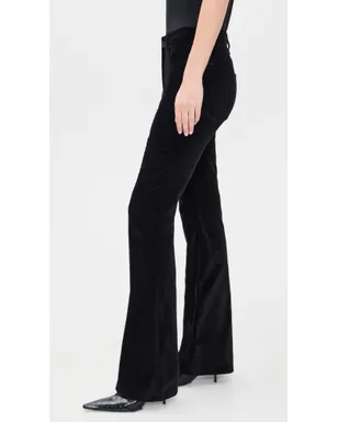 rag & bone Dahlia Velvet フルフレアパンツ ブラックベルベット 25 - サムネイル4