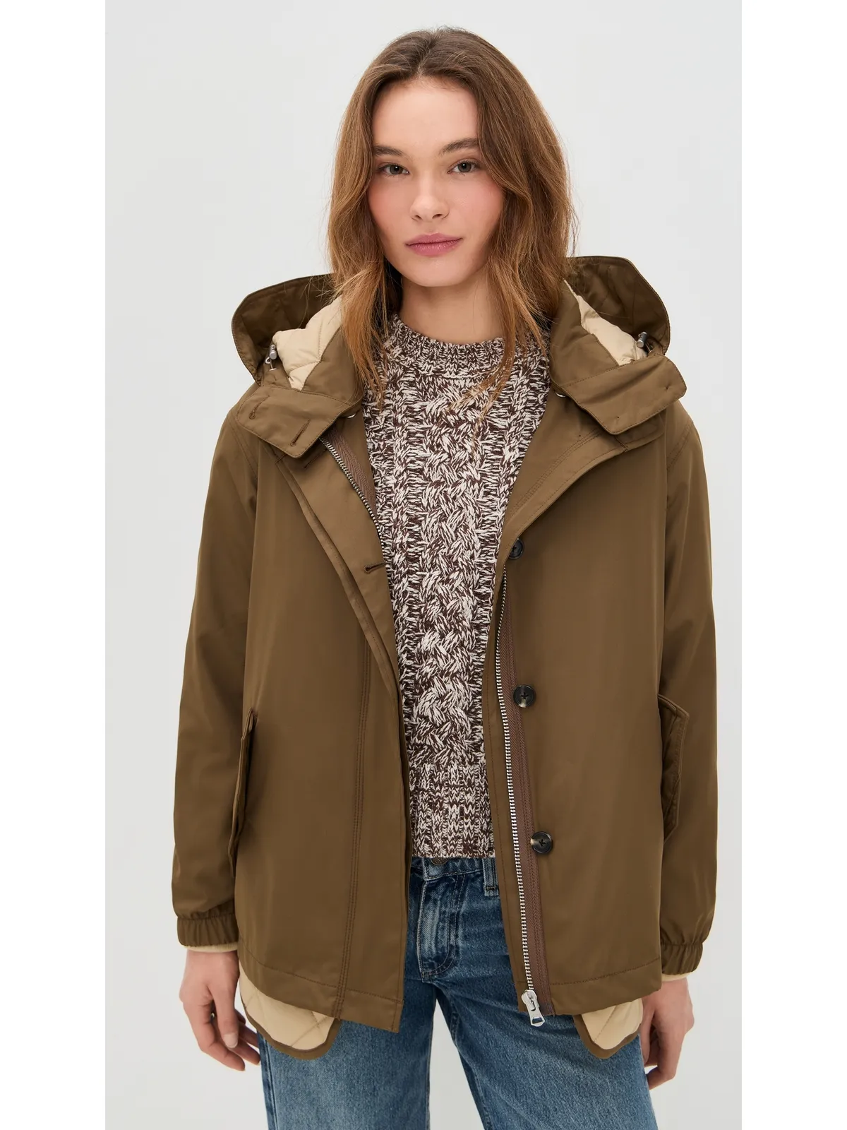 rag & bone タキ コンバーチブルジャケット ブラウン - 画像2