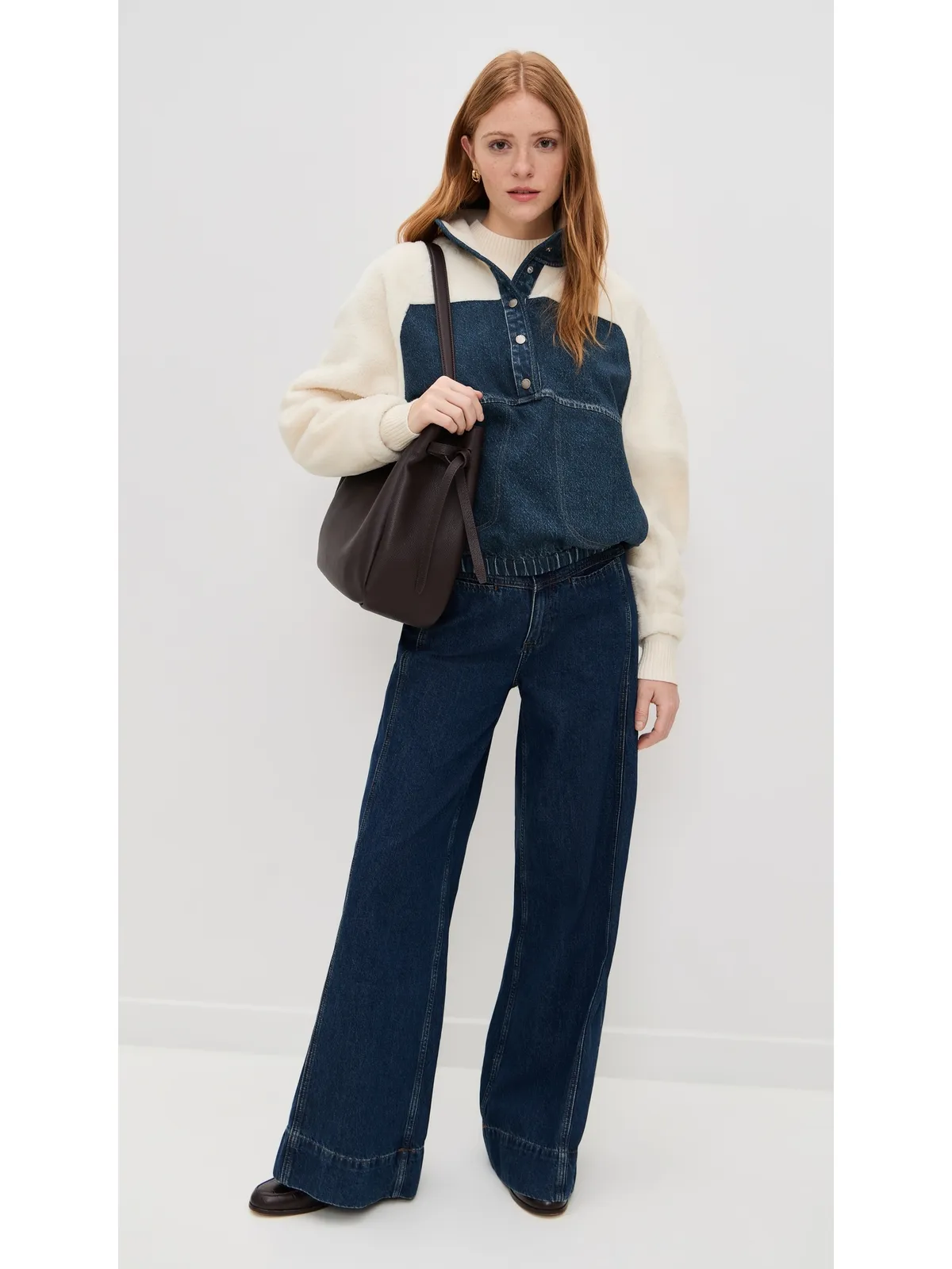 rag & bone RB ミラマー フリース シェルパ ポポーバー アルムダ M - 画像5