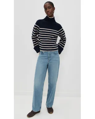 rag & bone Ilaria ストライプ タートルネック ネイビー M - サムネイル6