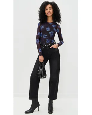 rag & bone Yana プリント メッシュ ロングスリーブTシャツ - サムネイル5