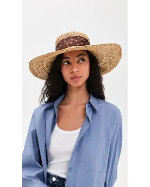 rag & bone ガーデンストロー ハット ナチュラルブラウン M - サムネイル3