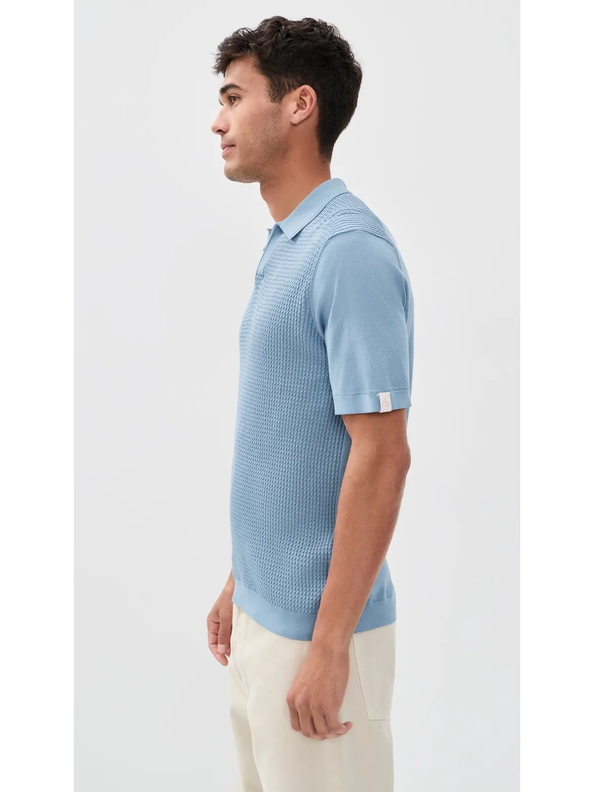 rag & bone サクソン・シルクブレンド ジョニー ポロ Fogbl - 画像4