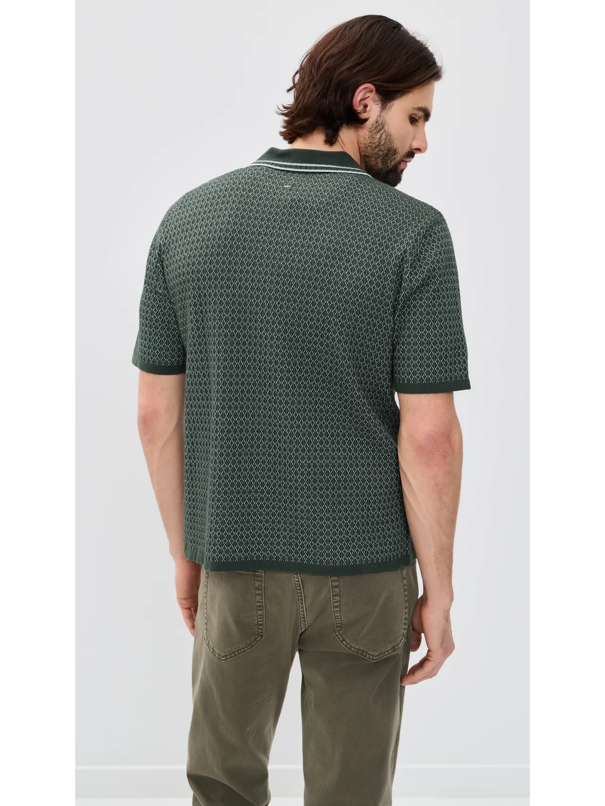 rag & bone Harvey クロスステッチ キャンプシャツ Chgr M - 画像3