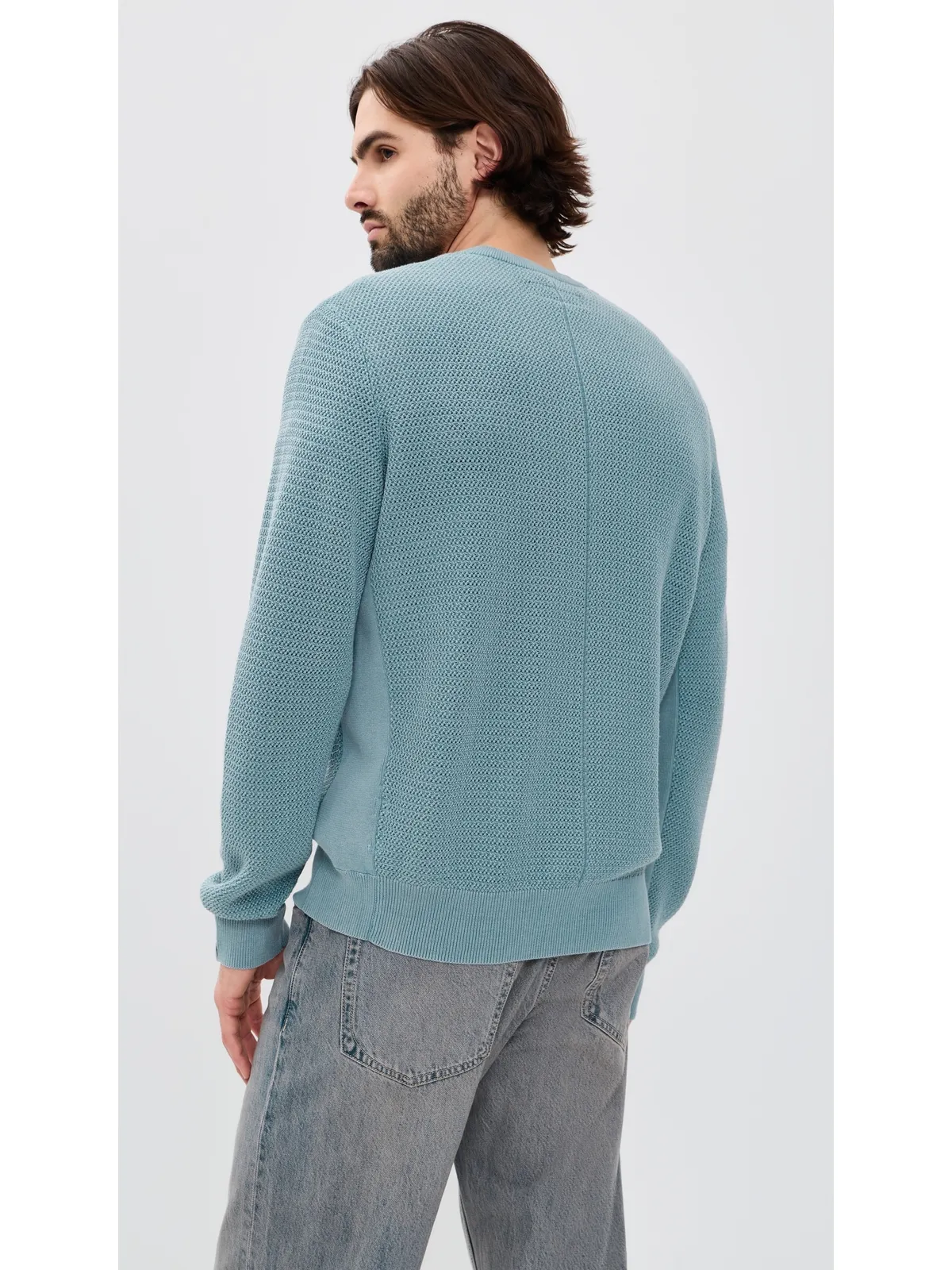 rag & bone Caden 洗い加工 クルーネック セーター Fogblカラー - 画像3