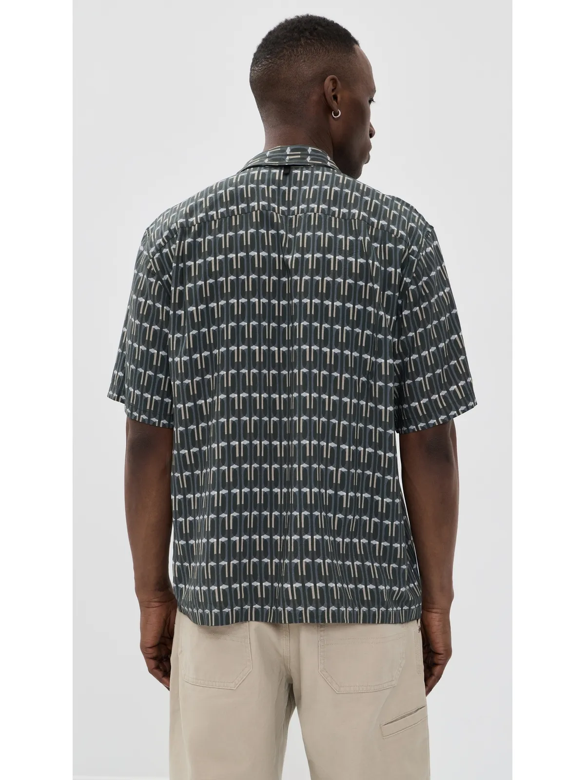 rag & bone Avery 半袖プリントシャツ Indst M - 画像3