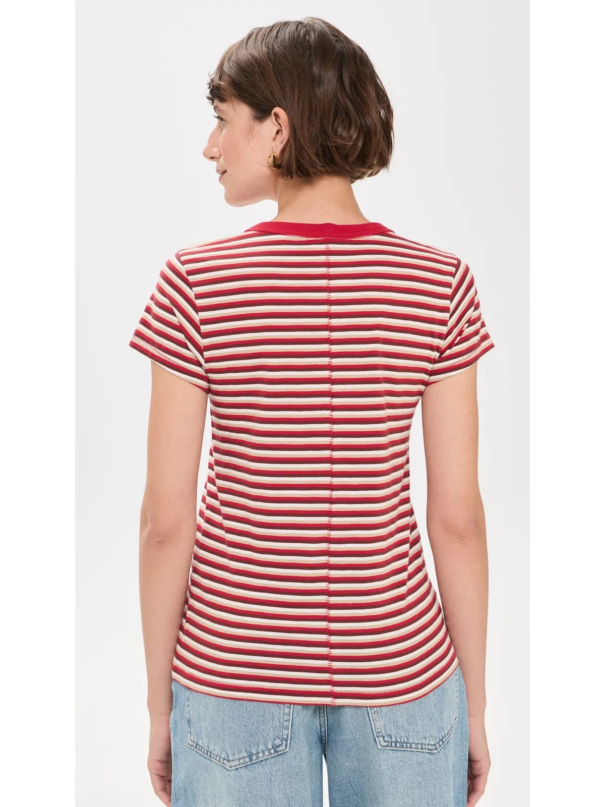 rag & bone スラブストライプTシャツ - 画像3