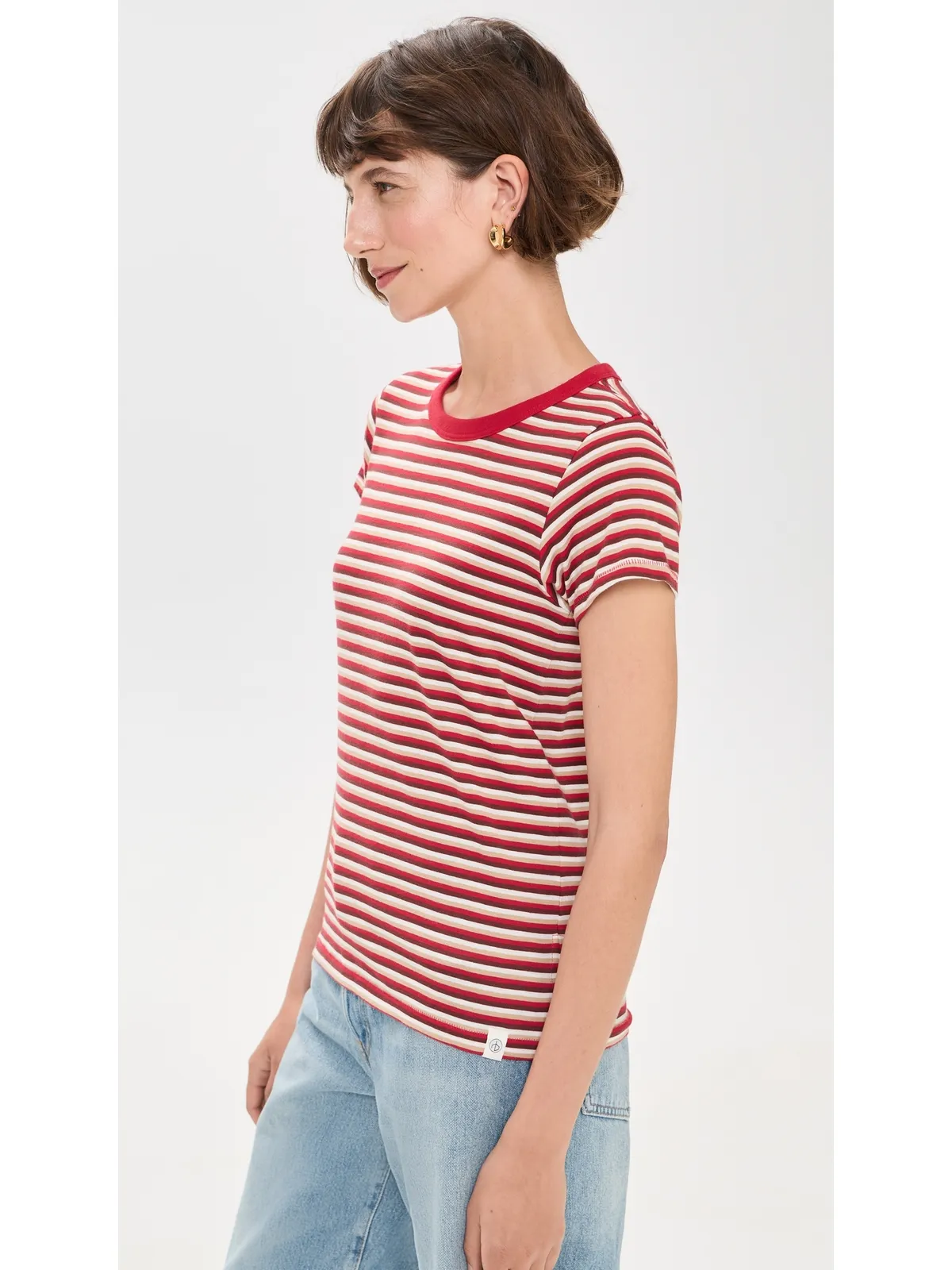 rag & bone スラブストライプTシャツ - 画像4
