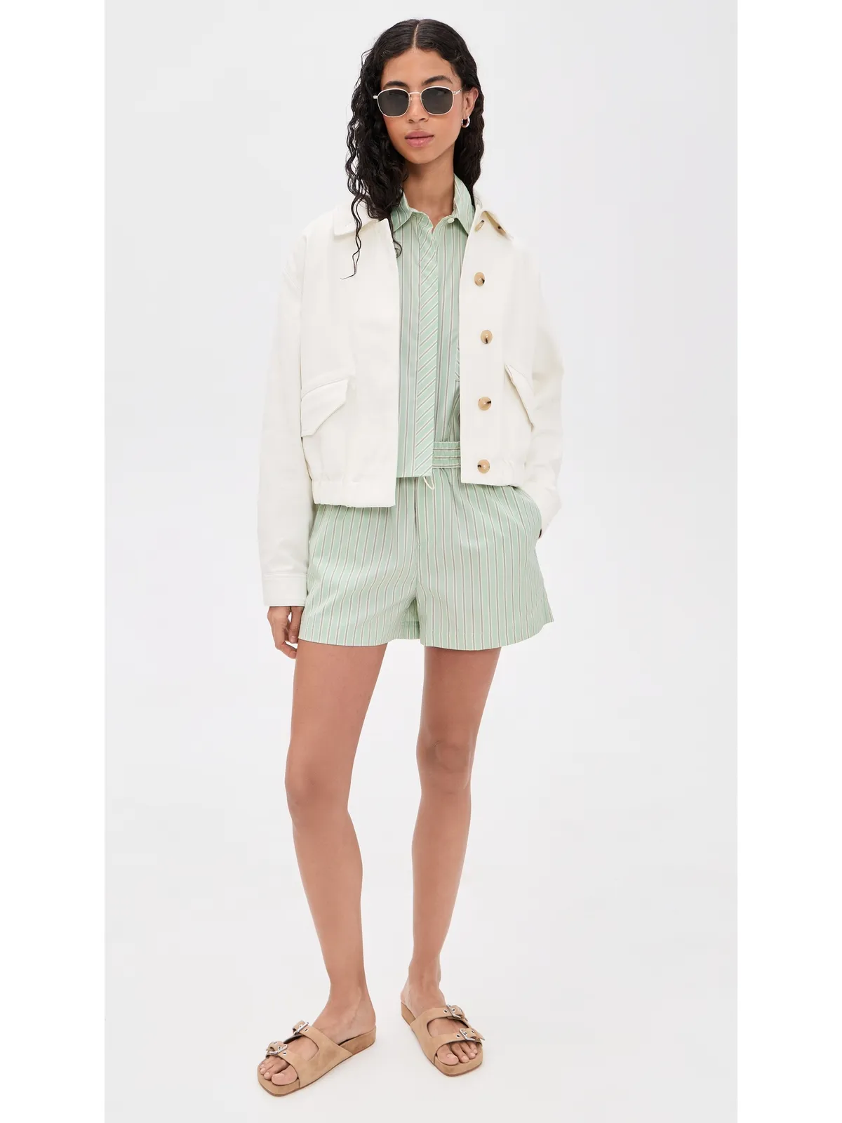 rag & bone マリンショートスリーブストライプシャツ - 画像5