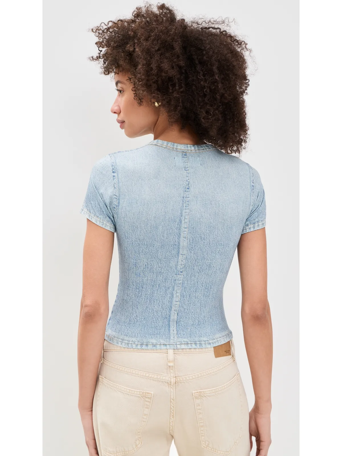 rag & bone RB ミラマール ジャージー ベビーTシャツ アリア - 画像3