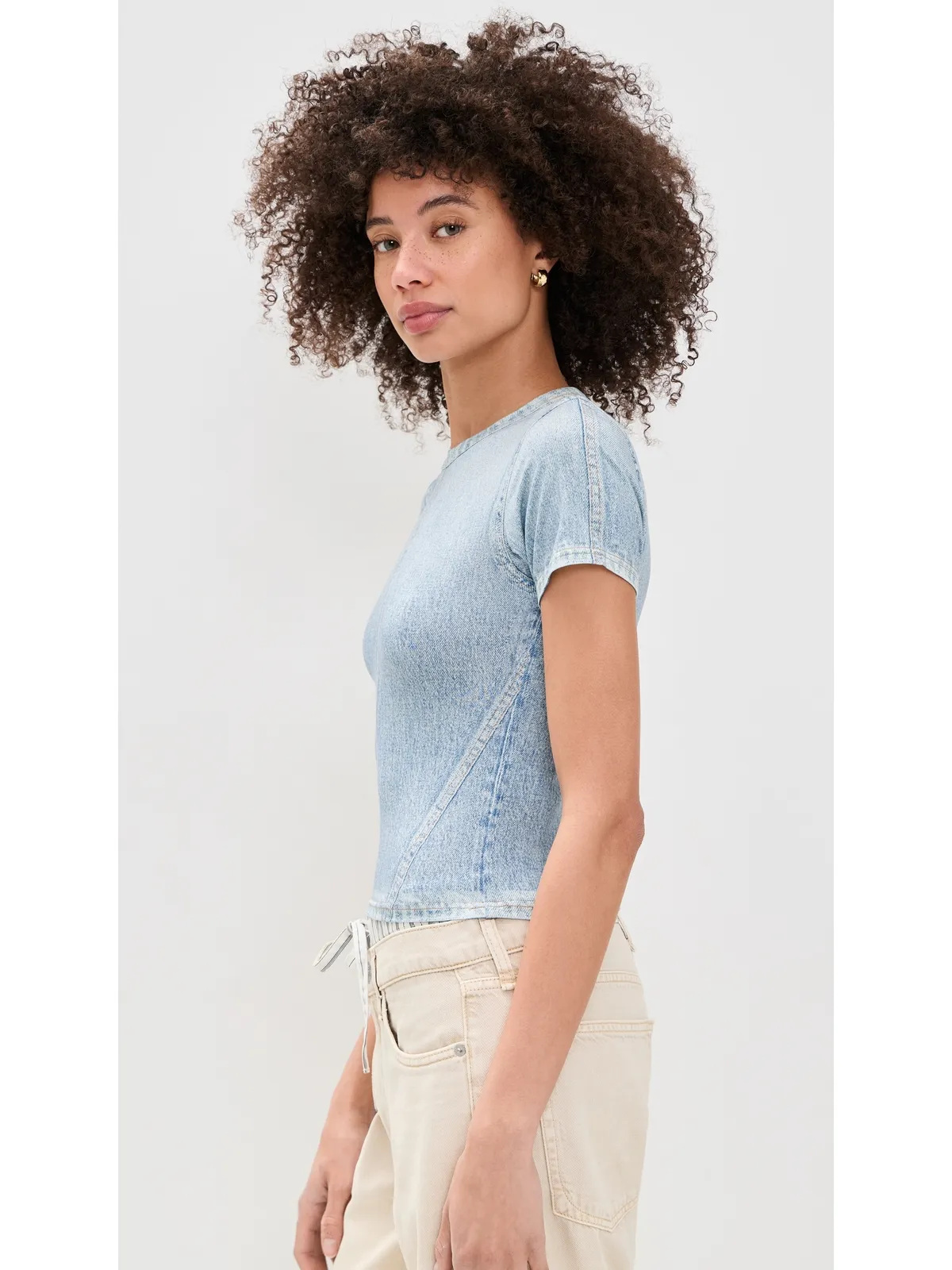 rag & bone RB ミラマール ジャージー ベビーTシャツ アリア - 画像4