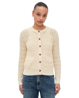 rag & bone レスリー カーディガン アイボリー - サムネイル1