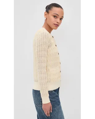 rag & bone レスリー カーディガン アイボリー - サムネイル4