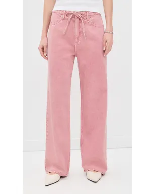 rag & bone フェザーウェイト Phoebe ドローストリング ジーンズ Raspberry - サムネイル2