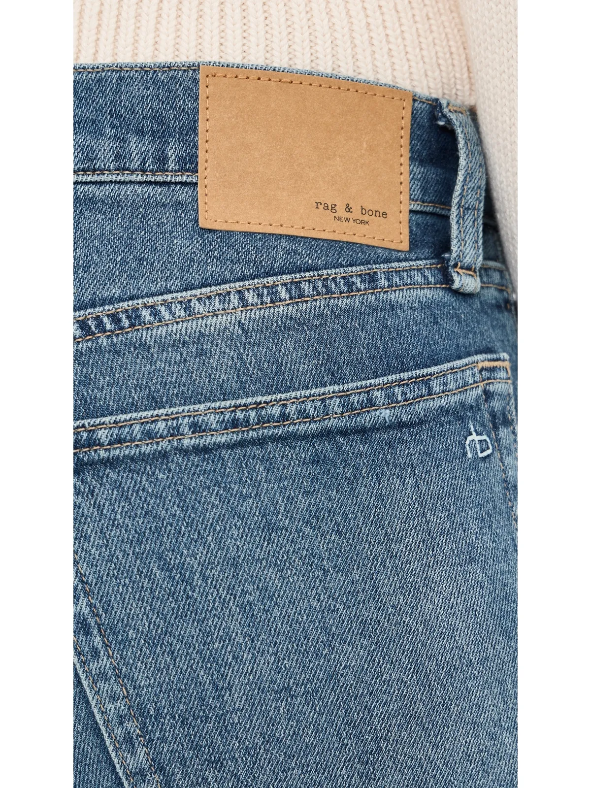 rag & bone ハーロー ローライズ アンクルストレート ジーンズ - 画像6