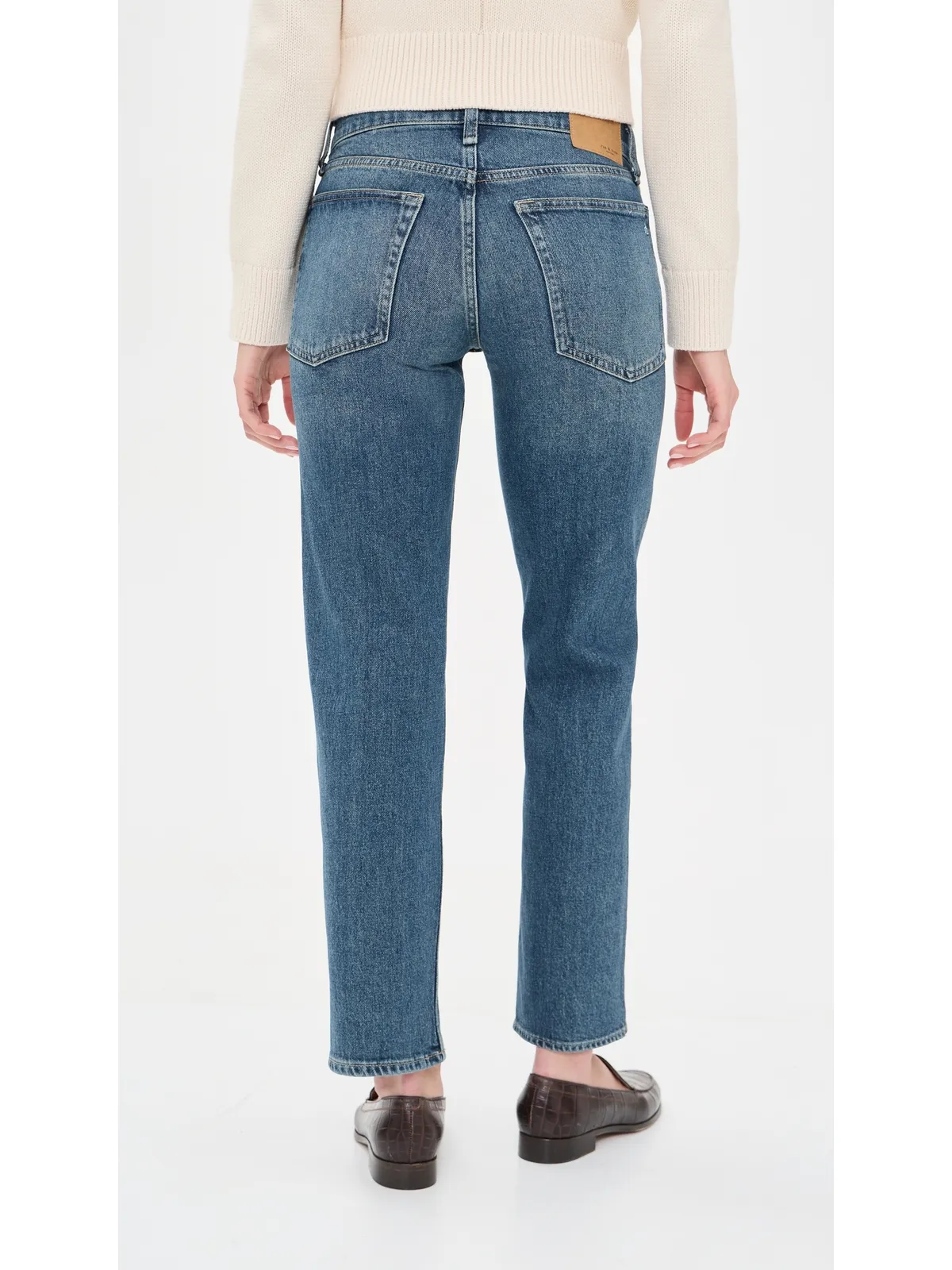 rag & bone ハーロー ローライズ アンクルストレート ジーンズ - 画像3