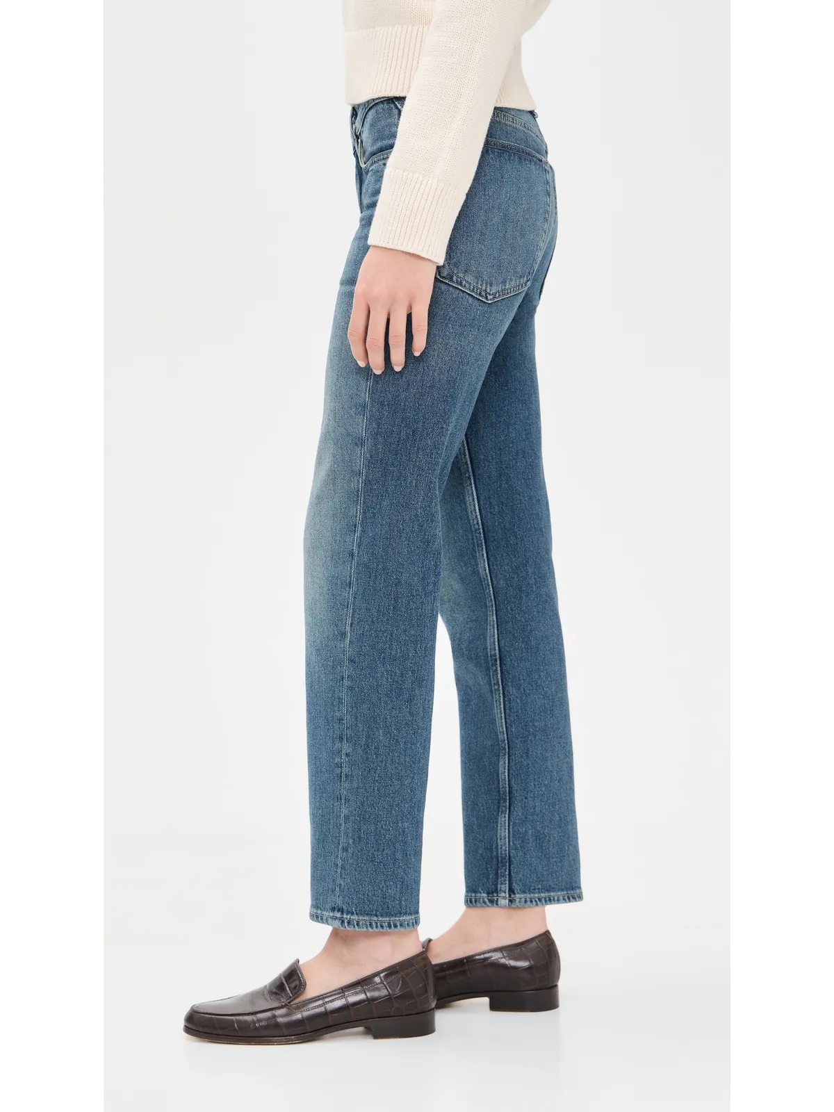 rag & bone ハーロー ローライズ アンクルストレート ジーンズ - 画像4