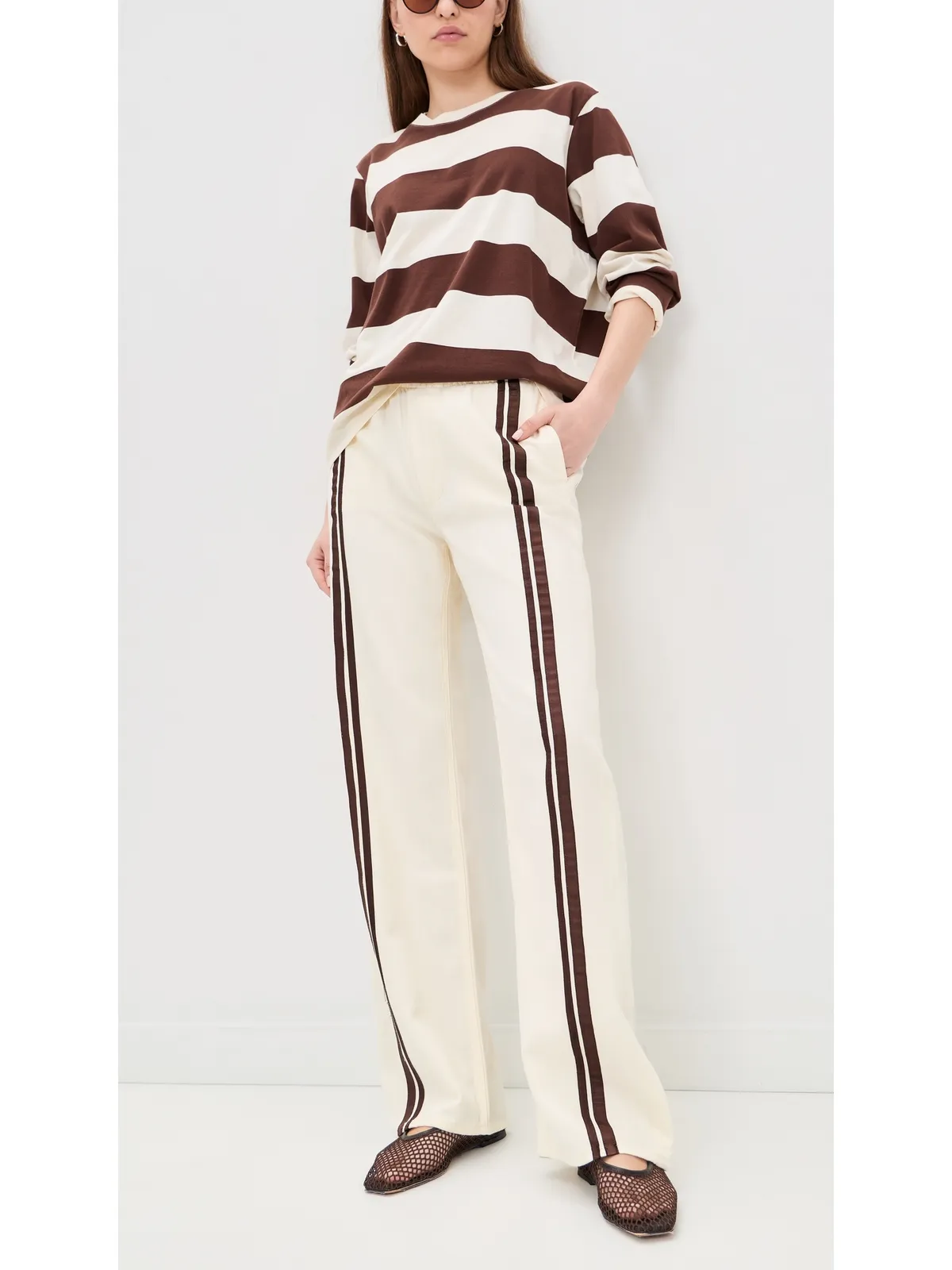 rag & bone フェザーウェイト ローガン プルオン トラックパンツ エクリュ スポーツ - 画像5