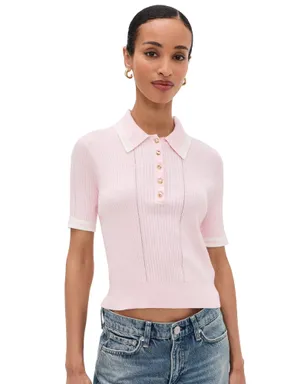 rag & bone ローリー ティップド ショートスリーブ ポロシャツ - サムネイル1