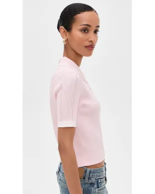 rag & bone ローリー ティップド ショートスリーブ ポロシャツ - サムネイル4