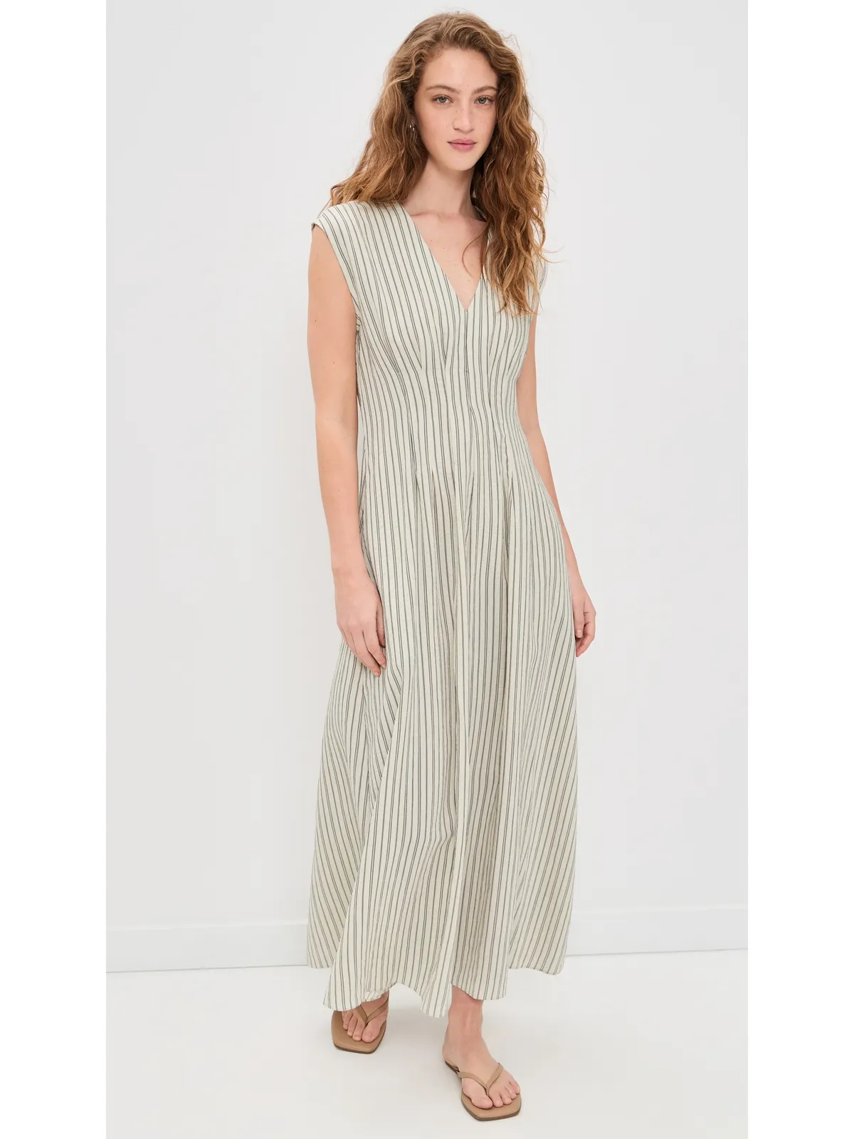 rag & bone イネス ストライプサテン ドレス - 画像5