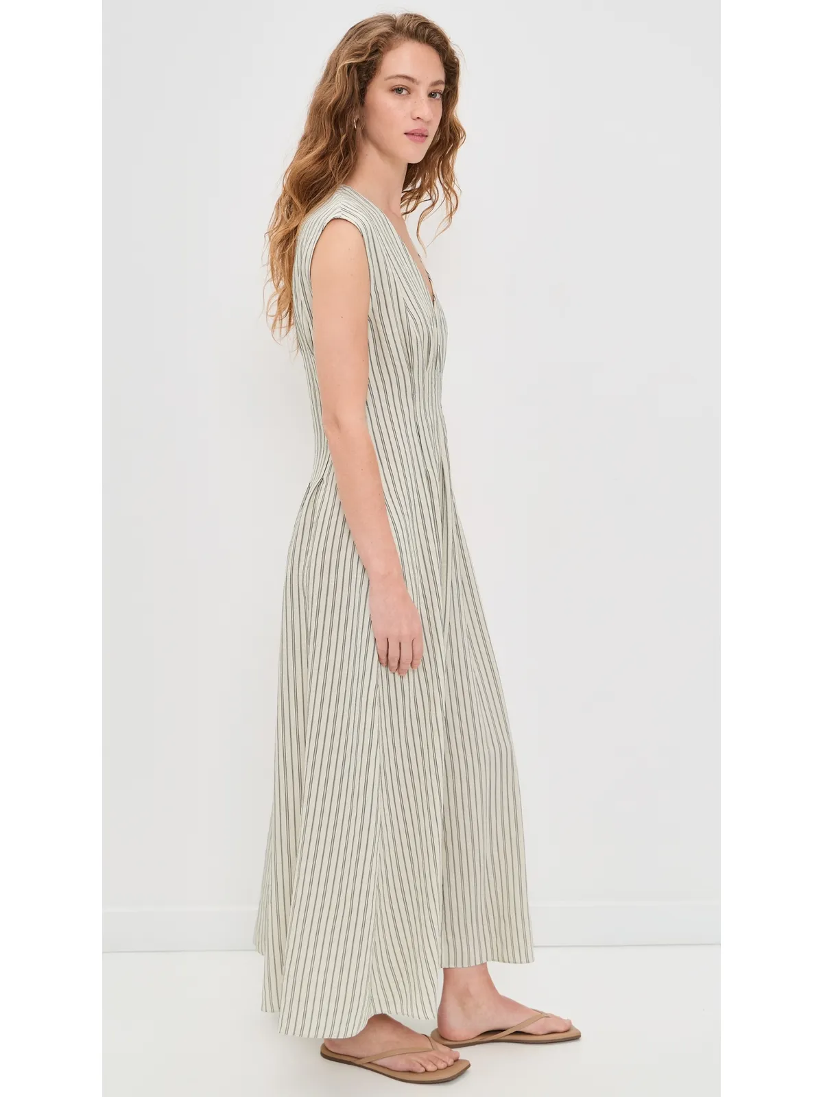 rag & bone イネス ストライプサテン ドレス - 画像4