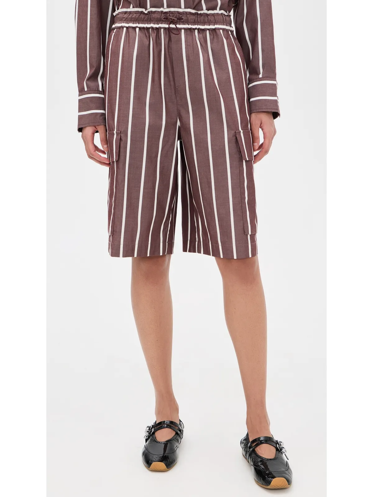 rag & bone ビクトリア・ストライプ ショーツ - 画像3