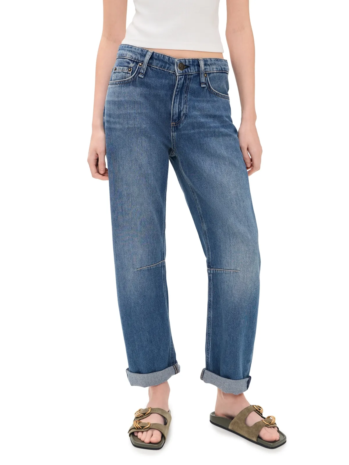 rag & bone フェザーウェイト・スリム・テーパード Stevie Jeans エコー - 画像1