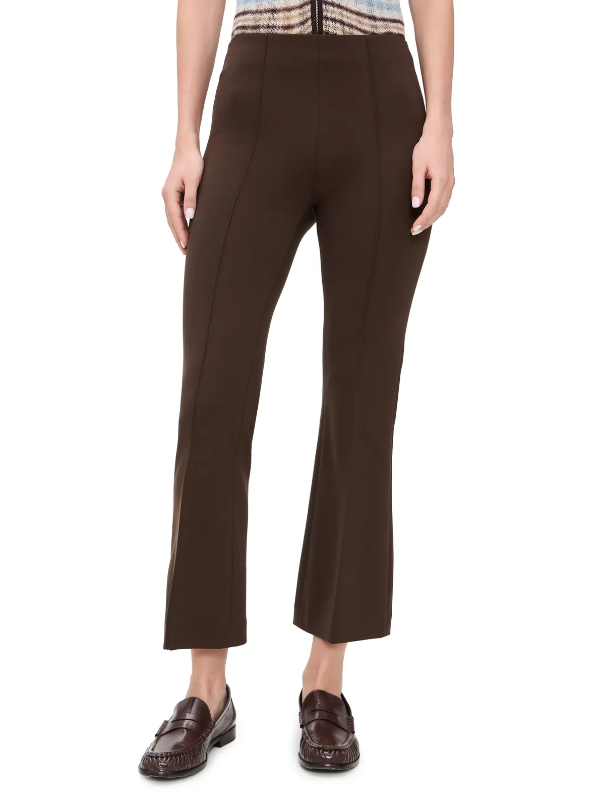 rag & bone イリナ キックフレアパンツ コーヒー色 - 画像1