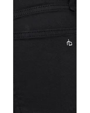 rag & bone Flexi Harlow ミッドライズ アンクルストレート ジーンズ ブラック - サムネイル6