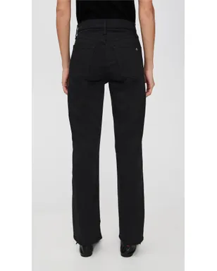 rag & bone Flexi Harlow ミッドライズ アンクルストレート ジーンズ ブラック - サムネイル3