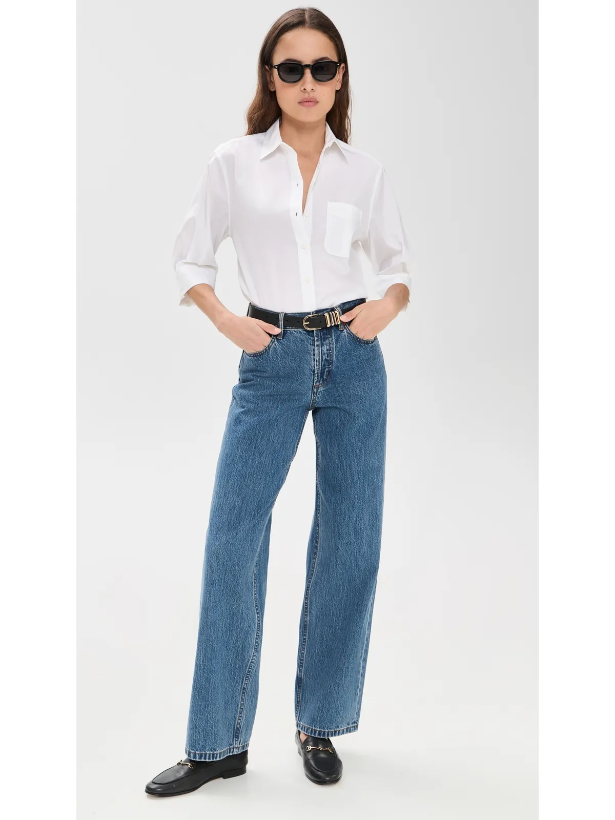 rag & bone ルチア ポプリン ボタンダウンシャツ - 画像5