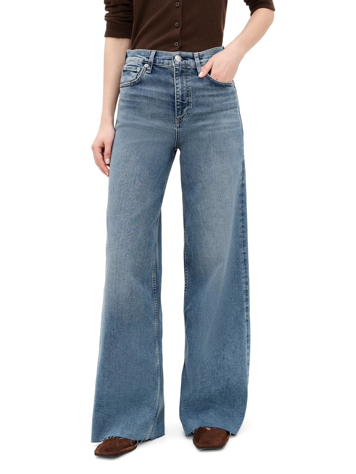 rag & bone フレキシ ソフィー ワイド ジーンズ MACK 23 - 画像1